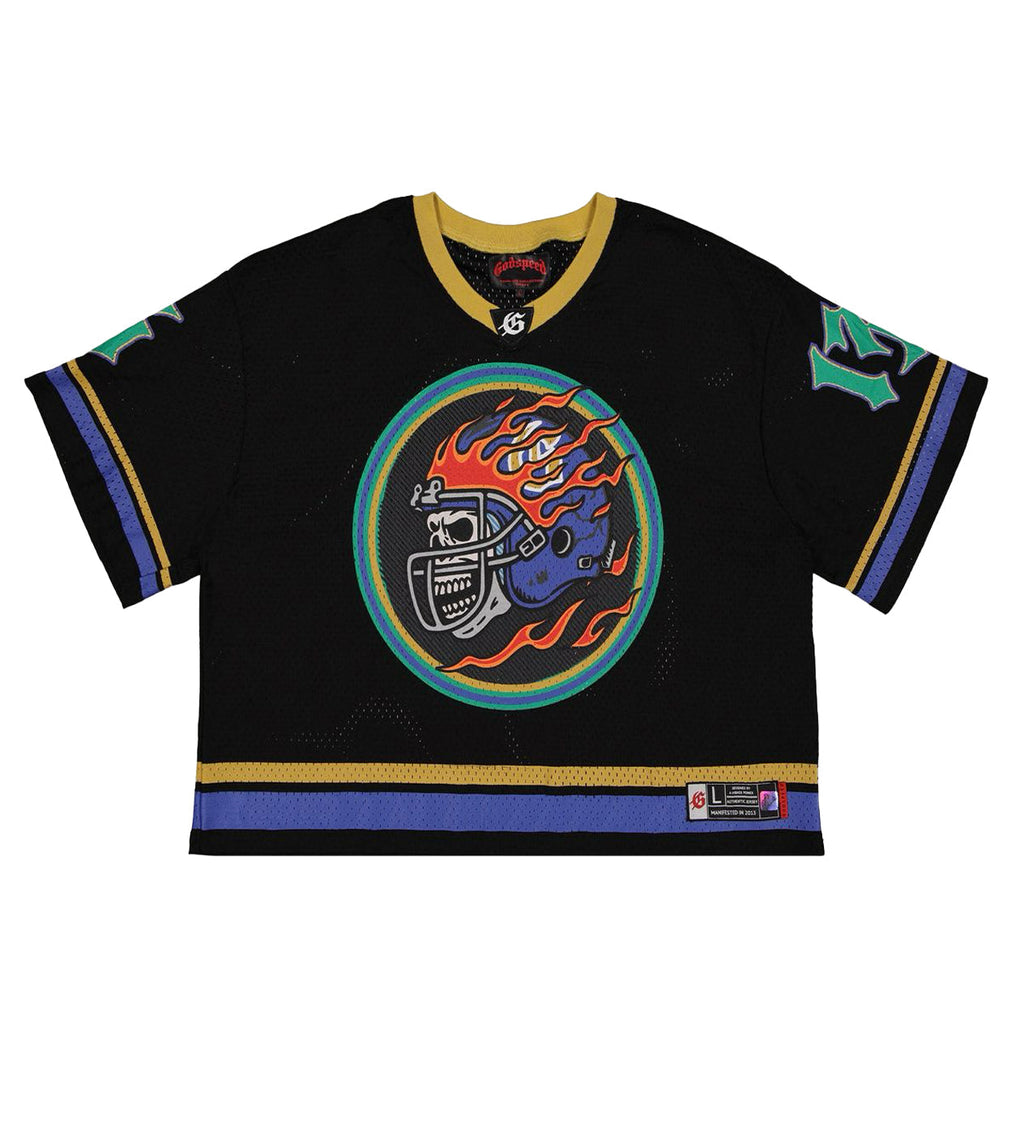 Godspeed First Down Jersey Black/Yellow/Blue