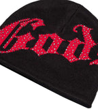 Godspeed Forever OG Logo Studded Beanie Black/Red