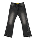 Godspeed OG Logo Flared Denim Stitched Grey Wash