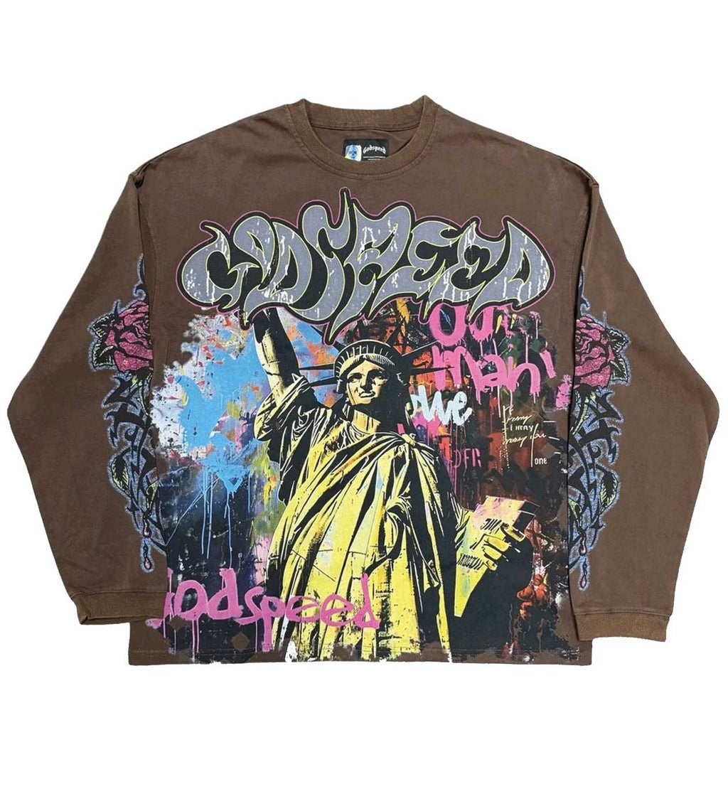 Godspeed Vandal L/S Tee Brown